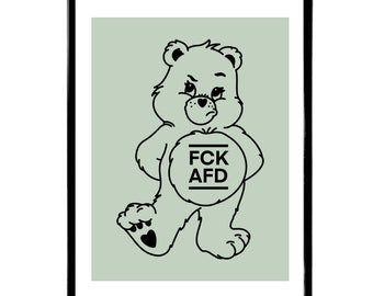 Care Bear FCK AFD - Din A5