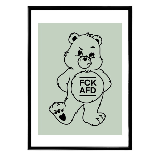 Care Bear FCK AFD - Din A5