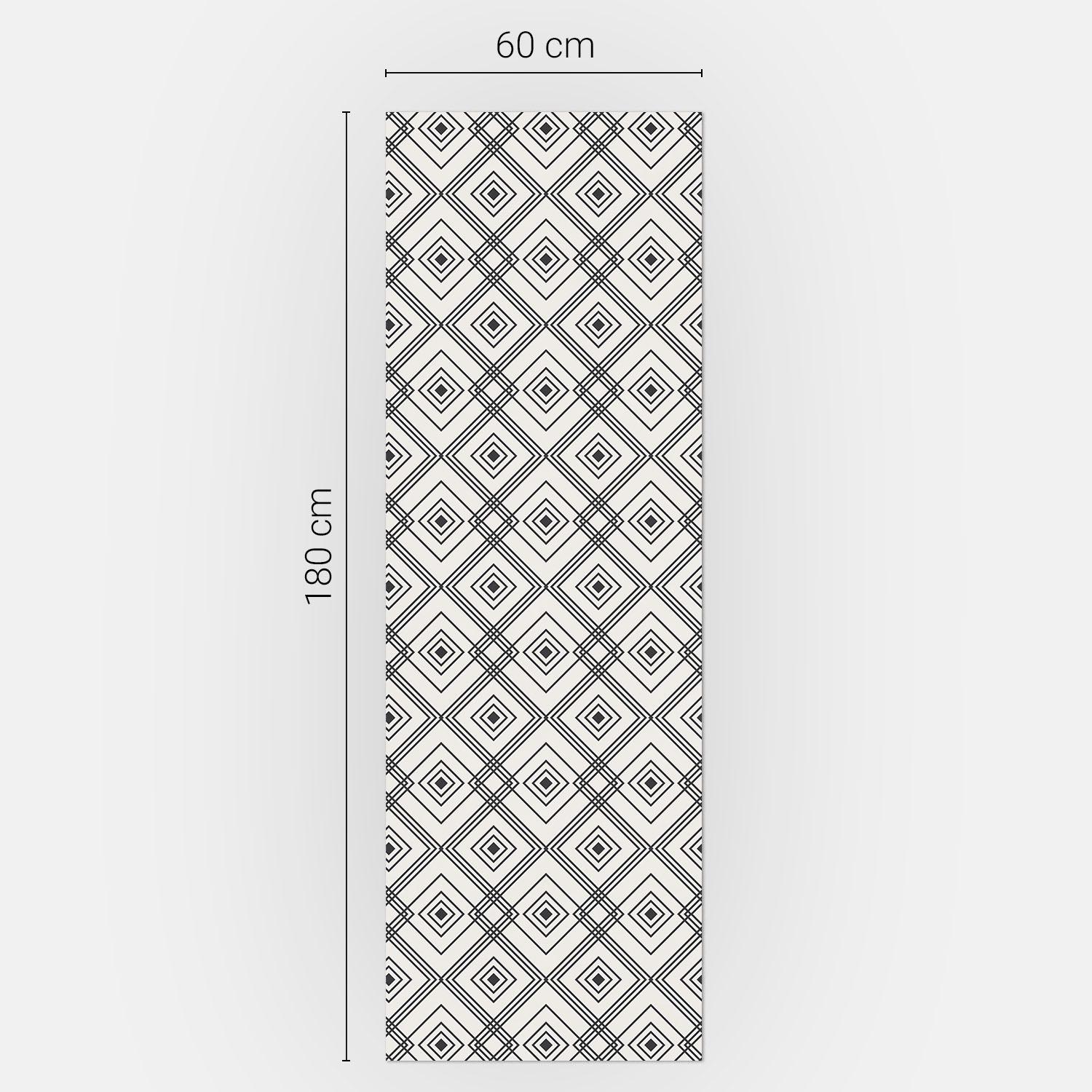 Autocollant Mural Pour Frigo Et Cuisine - Motif Géométrique Triangulaire Noir - Tailles S/M/L