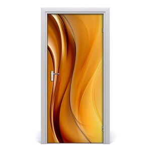 Removable Home Decor Door Sticker Bubble Free Decal Modern Wave abstraction  DS_1522