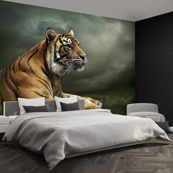 Photographic Wallpaper Vlies Tiger Vinyl Wall Snowy Pines | Fotomurales Decorative | Photographic Wall | Mural |vinilo Decorative 150 X 100 Cm - View #13