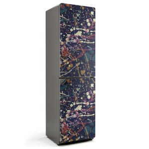 Abstract Stain Pattern Fridge Magnetic Decal, Navy Fun Fridge Magnet, Kitchen Makeover, Fridge Mat