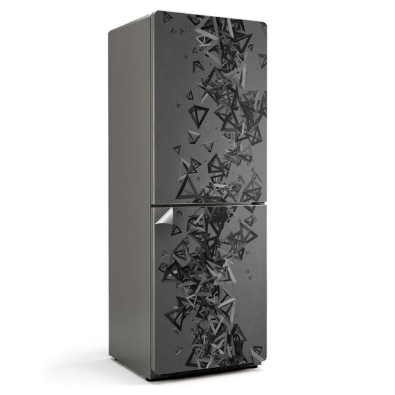 Copriporta Frigorifero Con Figura Elegante In Abito, Adesivo Nero Per Frigorifero, Adesivi Per Cucina, Decorazione Per Sala Da Pranzo - Italia