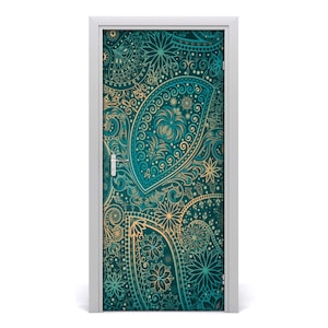 Pellicola adesiva per porte senza bolle, decorazione per la casa, ornamenti adesivi DS_1678