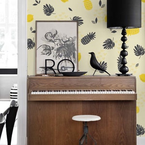 Removable Wallpaper, Pineapple Wallpaper, Ananas Pattern, Wall covering , Removable wallpaper, Self adhesive, Wall cover, Wall   74R