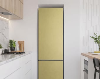 Kleur geel magneetsticker koelkast, gele moderne koelkastmagneet, housewarmingcadeau, decoratie vriezer