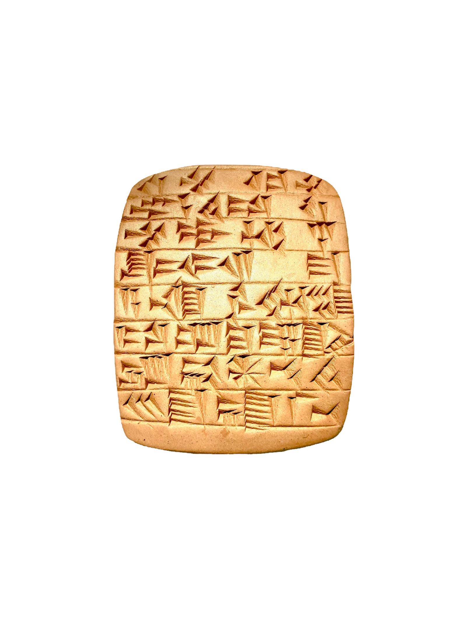 Tablet Handmade Handmade Sumerian Good Luck Clay Tablet Large - Cuneiform Script - Etsy