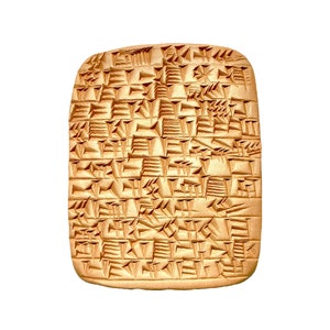 Handmade Sumerian Marriage Contract Clay Tablet - Ancient Cuneiform Art