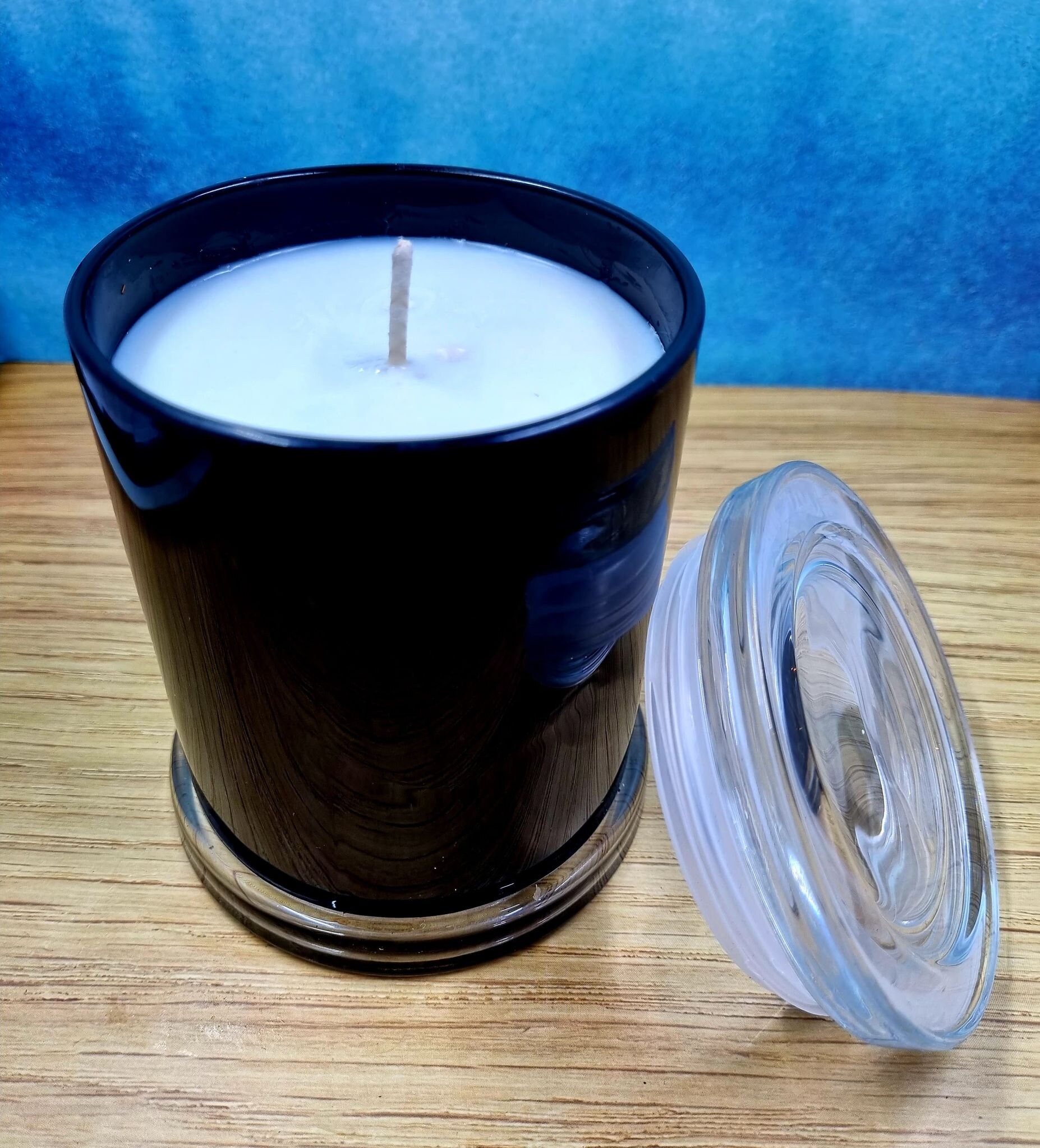 Crystal infused candle large candle monaco strong scented Etsy