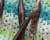 Swirl CAFE Streamline Crochet Hooks by Furls - Sizes 3.75mm - 10mm Don 39 t Let Pain Stop Your Artistic Flow Resin Made in USA