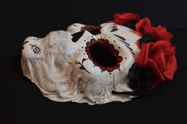 SANTA MUERTE Mask \u2013 Day of the Dead Mask \u2013 Dia de los Muertos Mascara Le jour des morts masque \u2013 Mexique