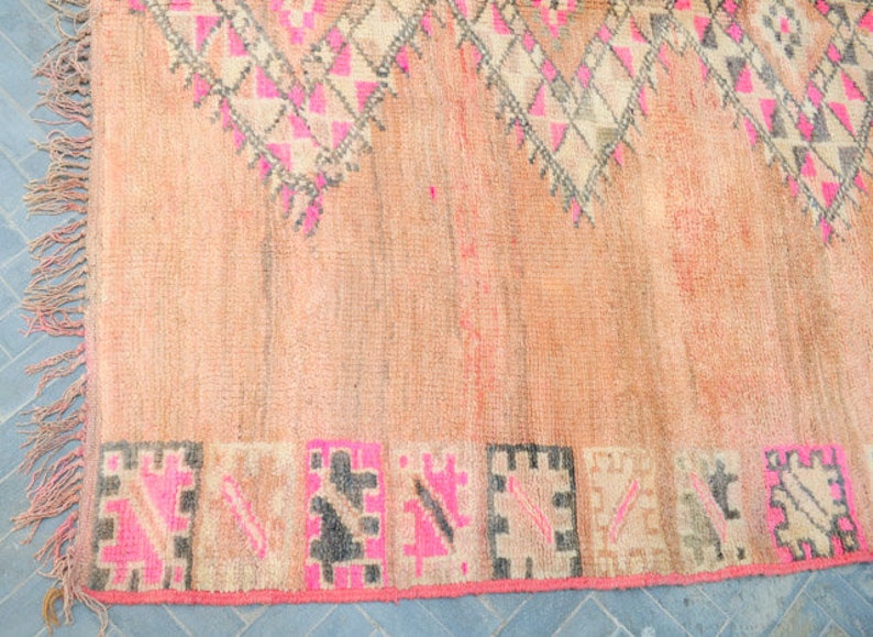 VINTAGE Boujad Rug Boujaad Moroccan handmade / Rug 166X Etsy