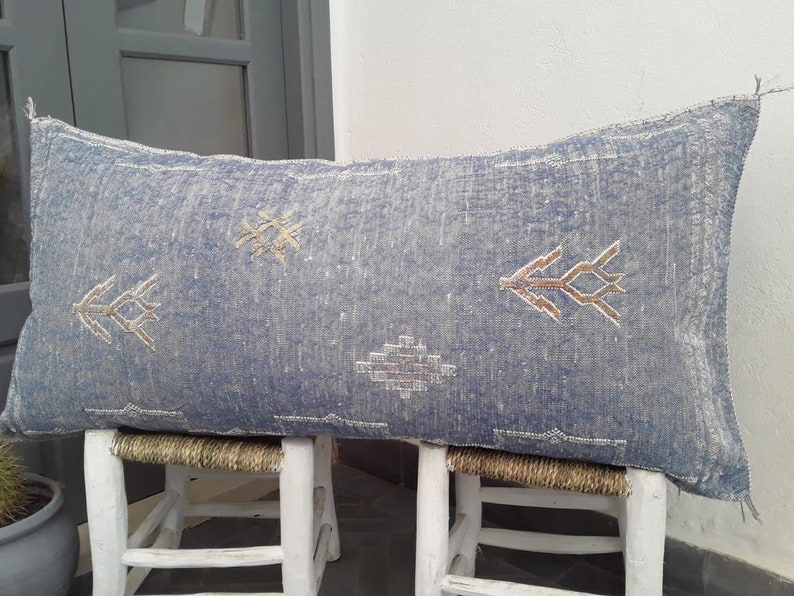 Large Cactus Silk Pillow cover handmade Pillow |Pillow Case ; pillow case 54100 cm handmade sabra pillow Moroccan Pillow Sabra pillow