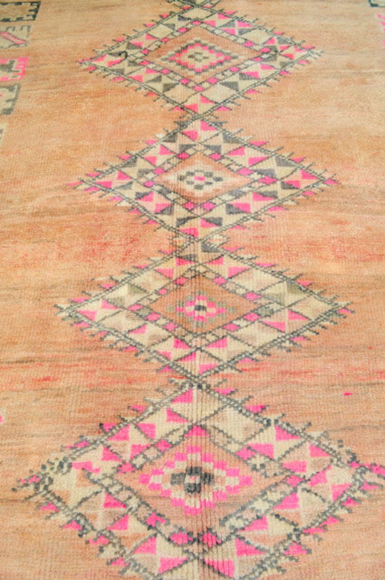 VINTAGE Boujad Rug Boujaad Moroccan handmade / Rug 166X Etsy