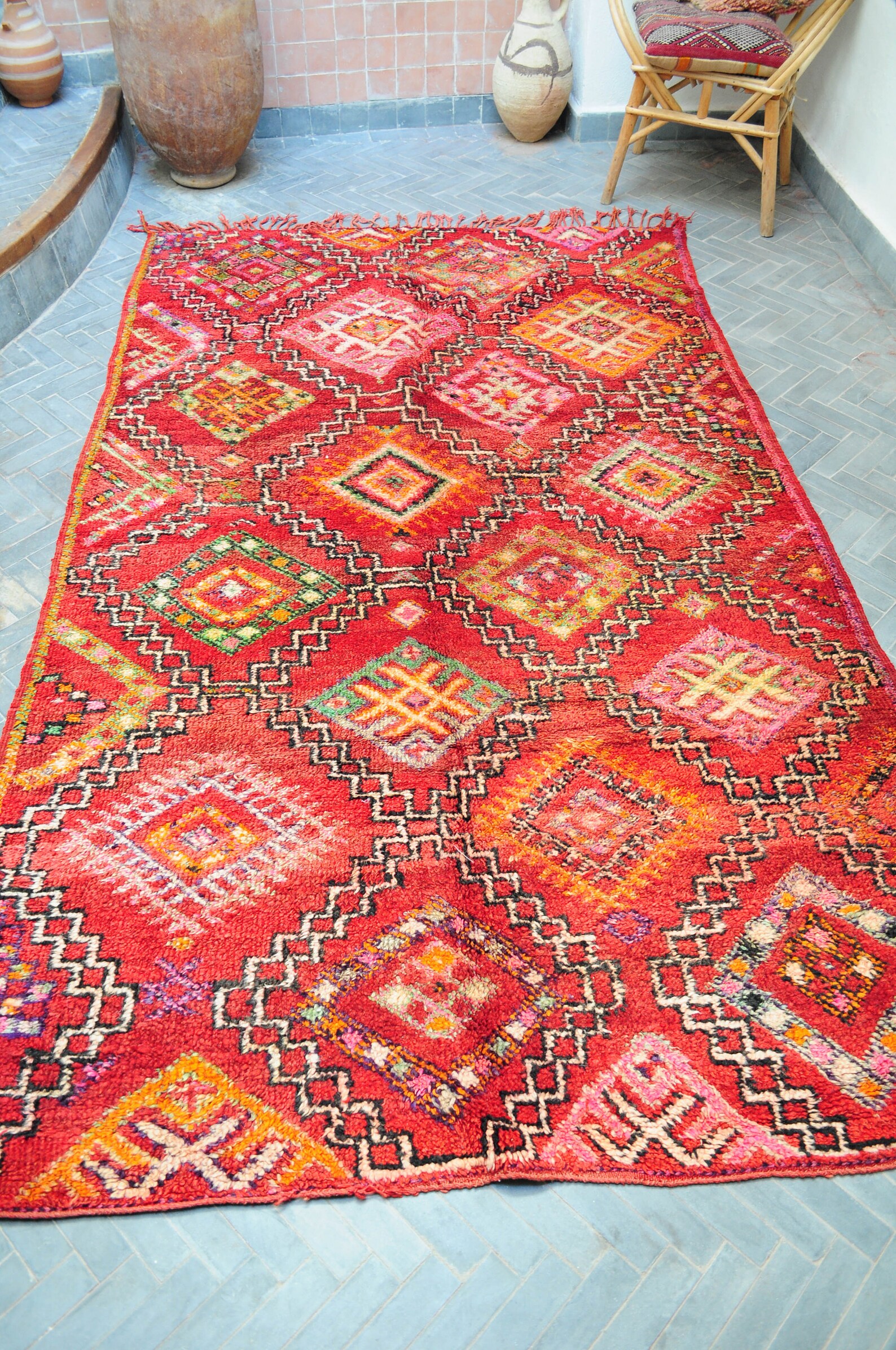 Moroccan handmade area rug colorful boho Rug 160X270cm Etsy