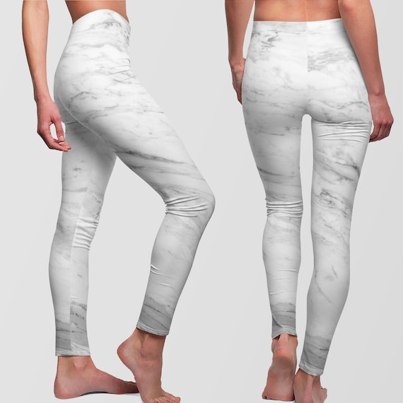 marble print workout leggings