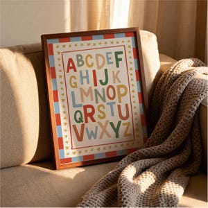 Colorful Alphabet Wall Print (Classroom / Nursery ABC Poster) image 8