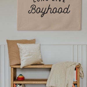 Long Live Boyhood Tapestry, Custom Wall Banner, Flag Wall Art Banner, Kids & Baby Room Decor, Nursery or Play Room Tapestries image 7