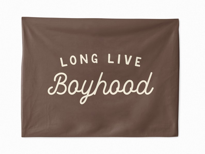 Long Live Boyhood Tapestry, Custom Wall Banner, Flag Wall Art Banner, Kids & Baby Room Decor, Nursery or Play Room Tapestries image 9