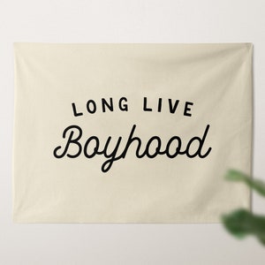 Long Live Boyhood Tapestry, Custom Wall Banner, Flag Wall Art Banner, Kids & Baby Room Decor, Nursery or Play Room Tapestries image 10