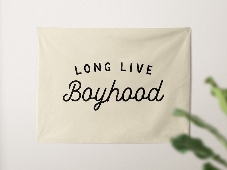 Long Live Boyhood Tapestry, Custom Wall Banner, Flag Wall Art Banner, Kids & Baby Room Decor, Nursery or Play Room Tapestries image 10