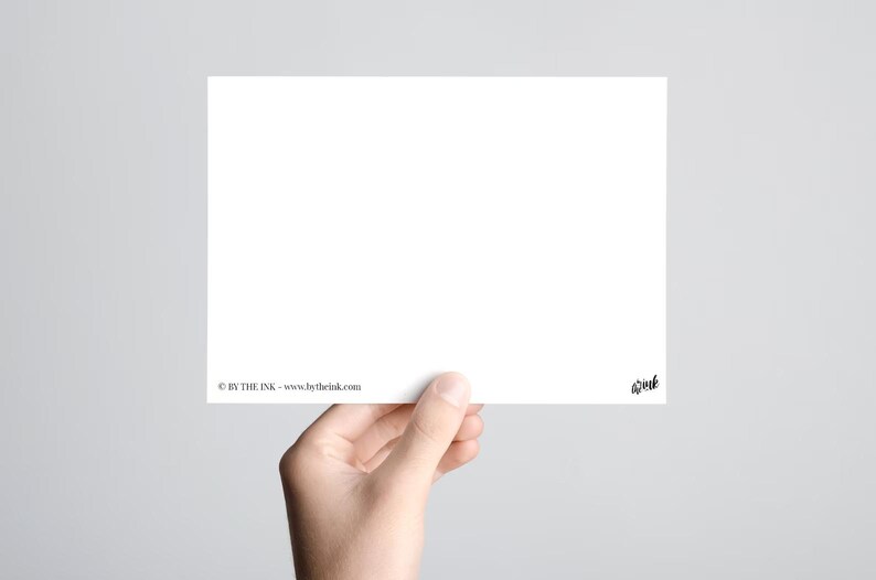 Carte postale ESCARGOT et son enveloppe, format A6, 350 g, papier blanc mat, courrier, papeterie, illustration, pointillisme, cagouille image 2