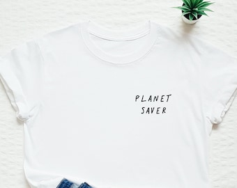 Ecology T-shirt, ecological shirt, save planet, stop wasting, green, earth day, pollution, polluting, no plastic, consuming, consumption