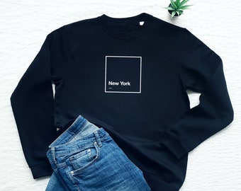 New York Sweatshirt, New York City, New York Lover Gift, East Coast Sweatshirt, NYC Gift, Minimalist New Yorker Sweater