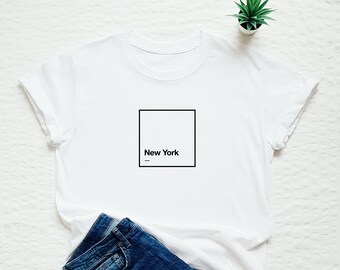 New York Shirt, New York City Tshirt, New York Lover Gift, East Coast Shirt, NYC Gift, Minimalist New Yorker Tee