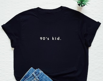 90's T-shirt, born in the 90's tshirt, retro style tee, memories, vintage, sentiment, student, minimalist, minimalism, statement, gift