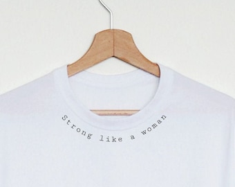Feministisches T-Shirt, Feminismus, stark wie eine Frau Shirt, Gleichheit, Girl Power, Frauentag, die Zukunft ist weiblich, grl pwr, Gleichheit