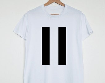 Pause T-shirt Minimalist Shirt Pause Symbol - Etsy