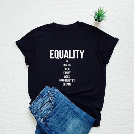 Equality T-shirt equal rights shirt tolerance women's | Etsy