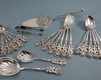 Schönes Vintage-Besteck. Silber und versilbert. von Loeffelland