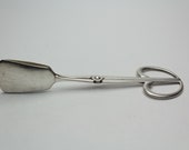 Chic silver-plated pastry pliers