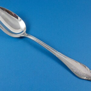 Large silver-plated vegetable spoon, serving spoon from Wellner in Mozart pattern