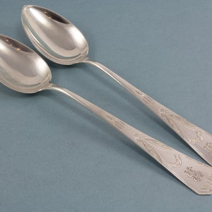 Antique Art Nouveau spoon, 800 silver, 1900s, table spoon, silver spoon