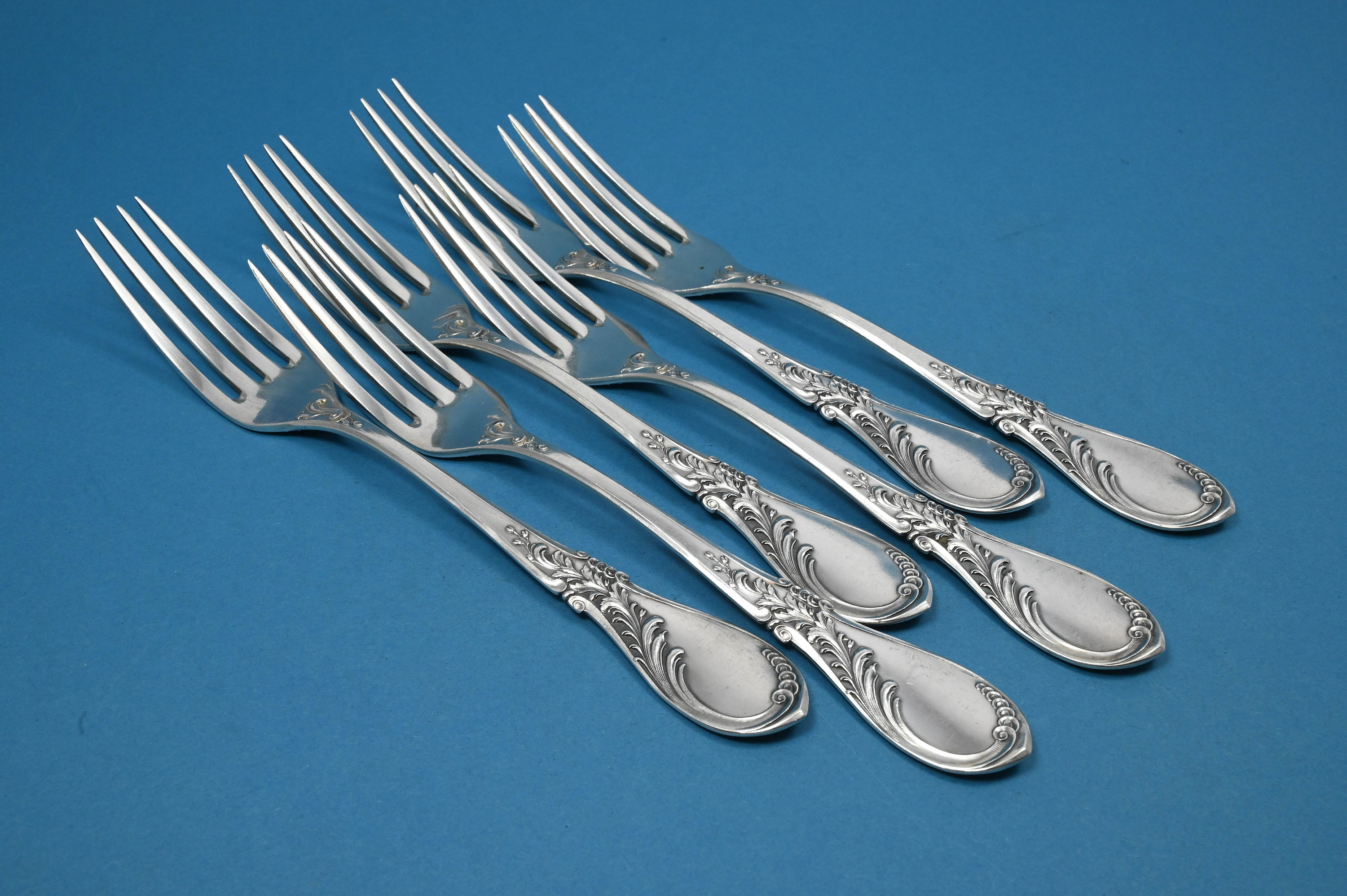WMF Silver .800 Cutlery - ZURICH Pattern - 5 Piece Place Set / Setting