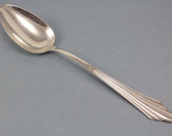 Silver-plated vegetable spoon from WMF, WMF 900 fanned