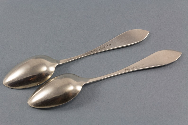 2 teaspoons small coffee spoons 800 silver A. Künne Altena Etsy