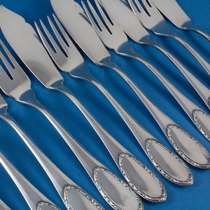 Silver-plated fish cutlery for 6 people from BSF
