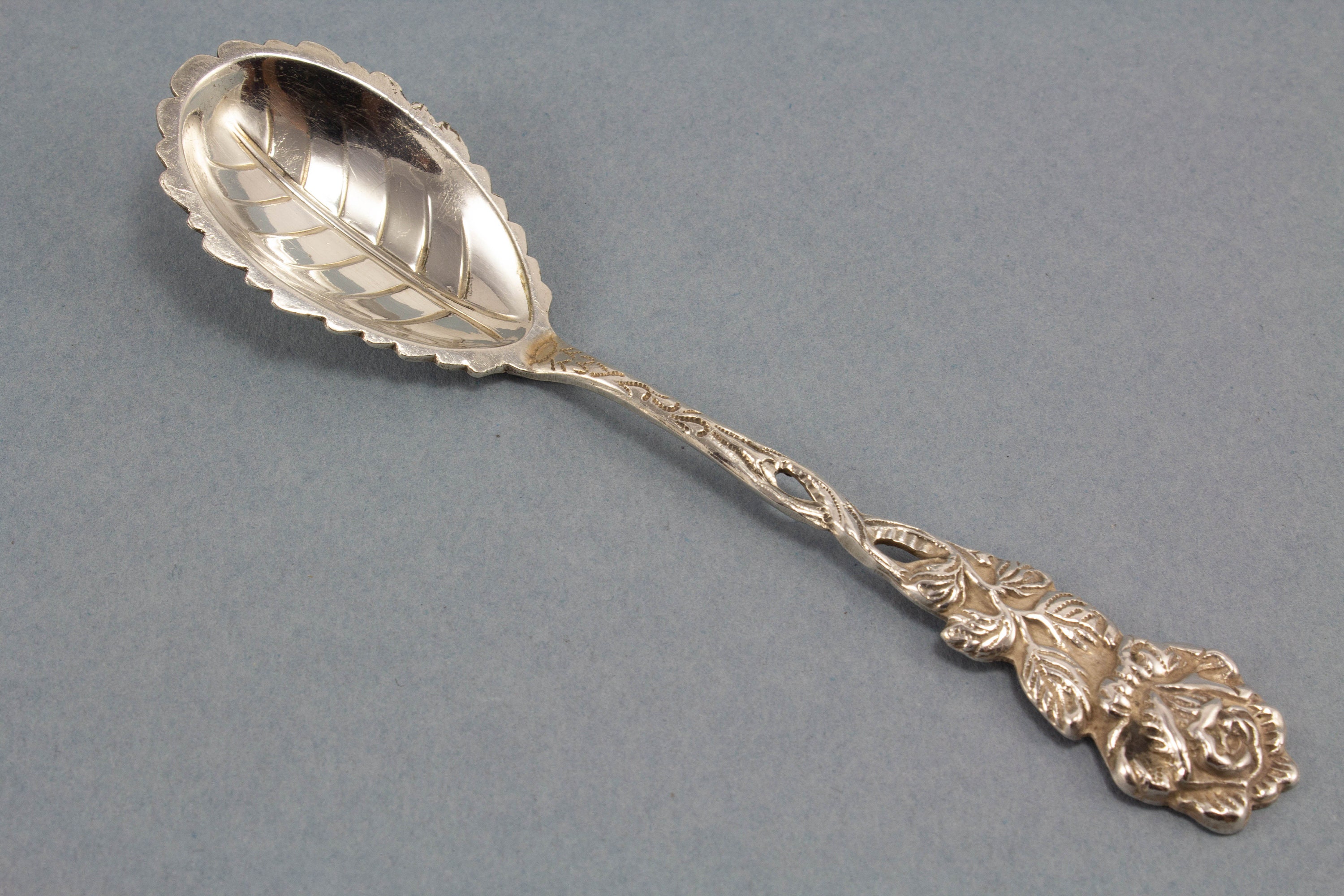 S000007 Sterling Silver Baby Spoon Solid Hallmarked 925 
