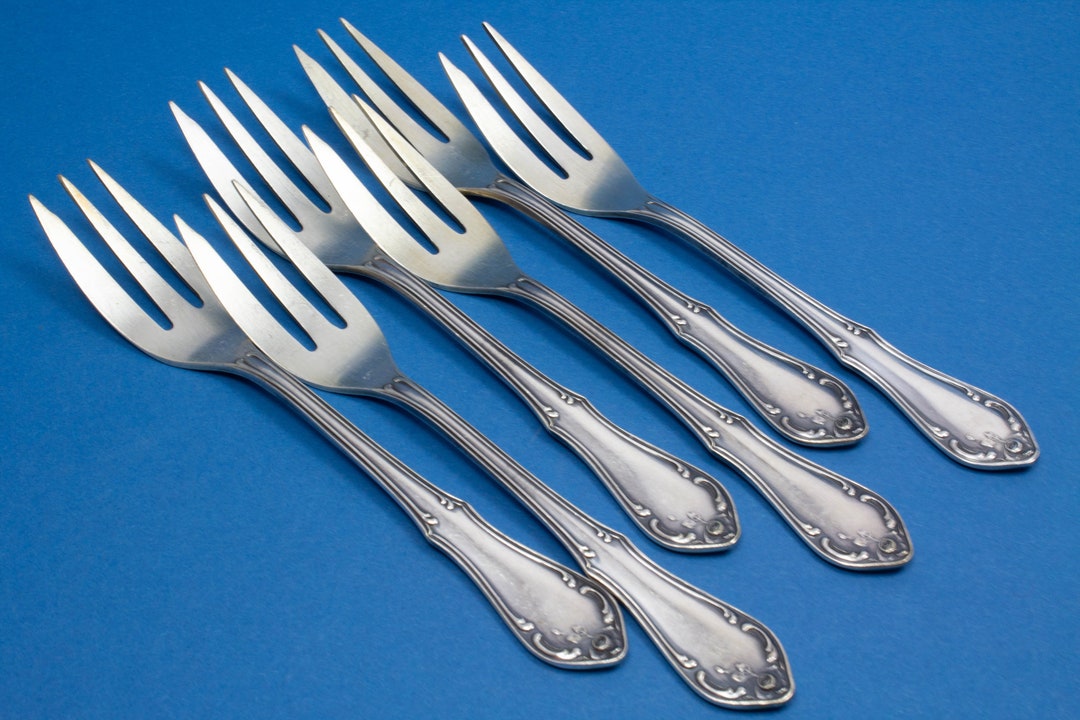 銀メッキのケーキフォーク 6 本 - Etsy 日本