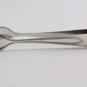Silver plated sugar tongs, Art nouveau