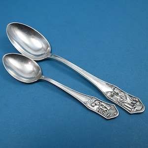 Silver-plated children&#39;s cutlery from Krupp Berndorff, fairy tales
