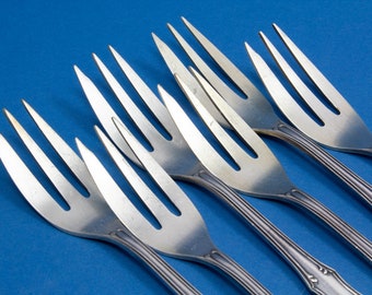銀メッキのケーキフォーク 6 本 - Etsy 日本