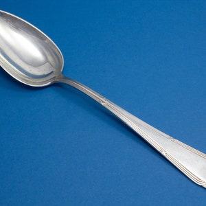 Large vegetable spoon, silver-plated serving spoon, Art Nouveau, WMF