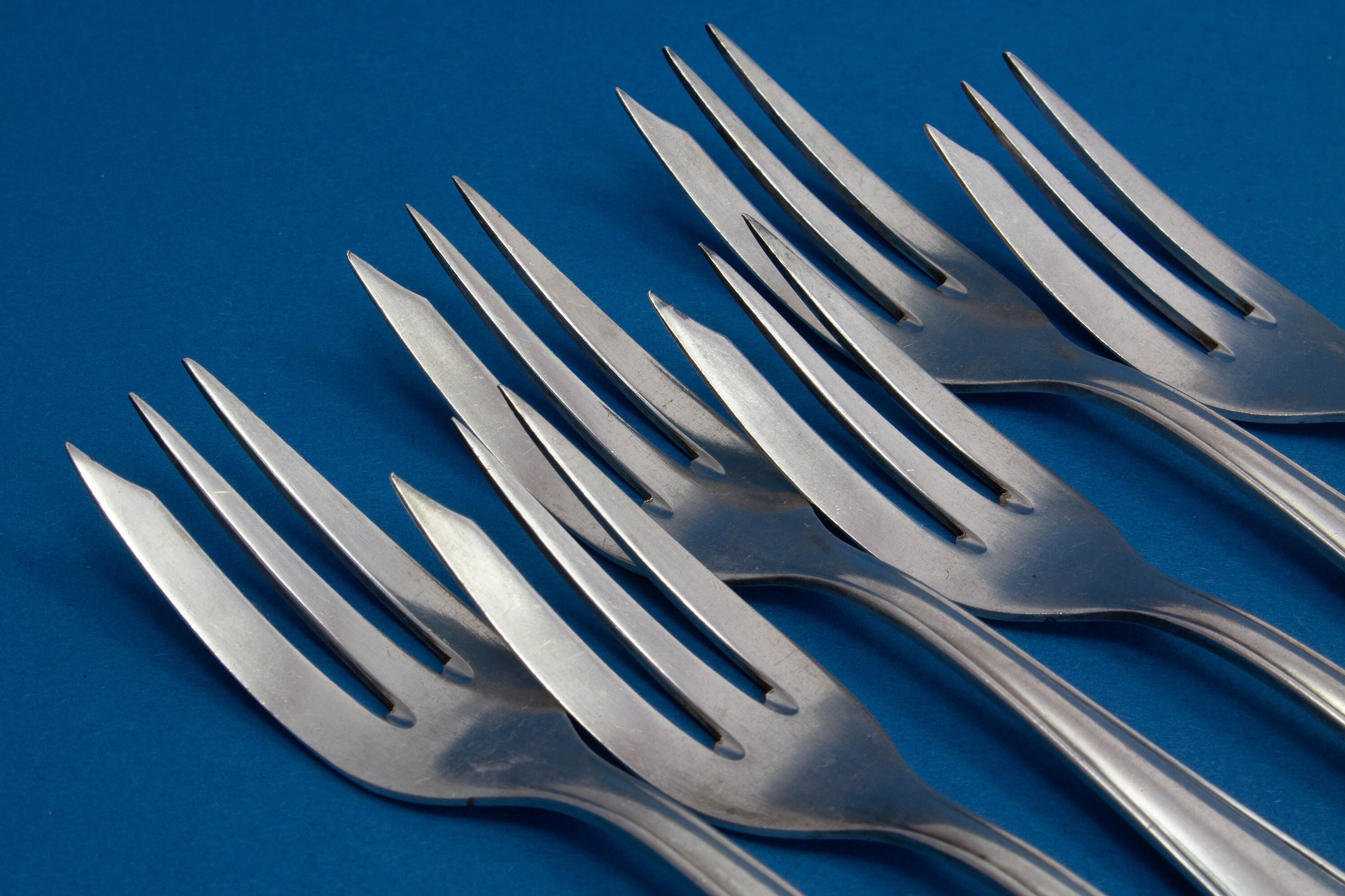 銀メッキのケーキフォーク 6 本 - Etsy 日本