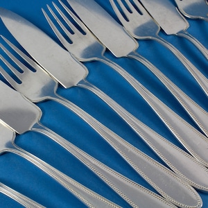 Fish cutlery for 6 persons, WMF 500 pearl