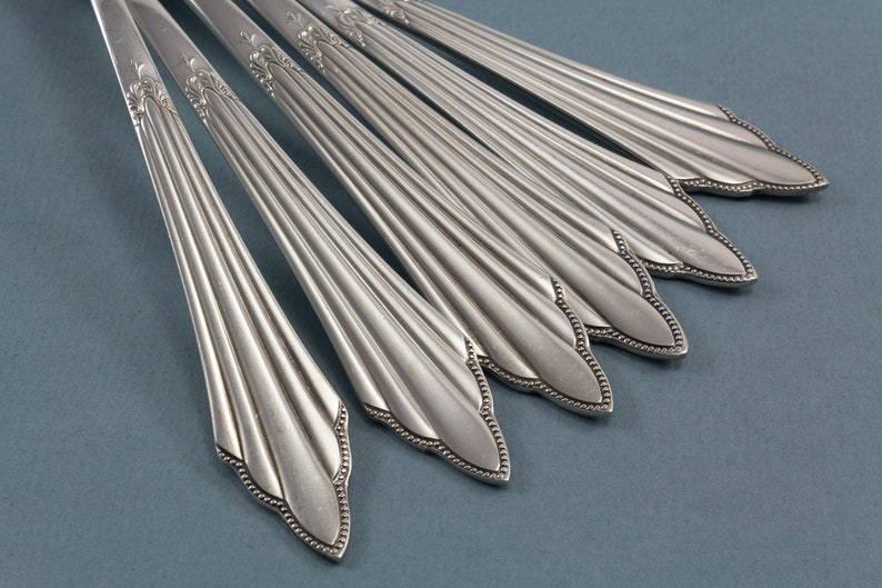 pastry server and cocktail skewer Beautiful silver plated WMF flatware set with cake forks compote spoon sugar spoon teaspoons